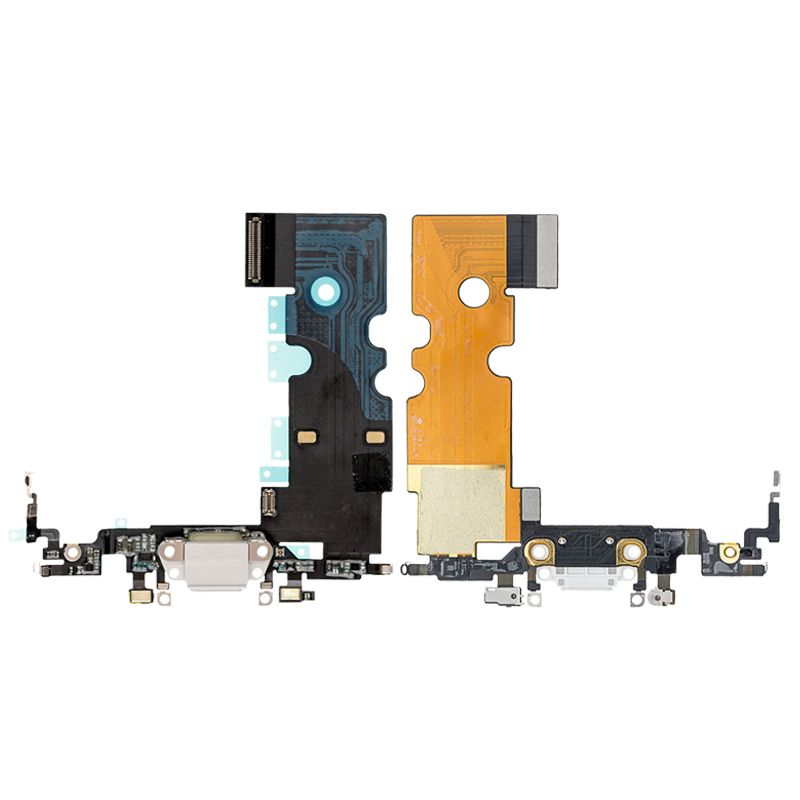 Charging Port Flex Cable(With Mic,Antenna) for iPhone 8/SE(2020)(Silver)