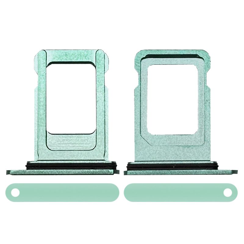 Sim Card Tray with Waterproof Gasket Ring for iPhone 12(Green)