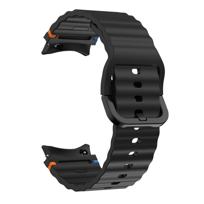 Silicone Sport Strap for Samsung Galaxy Watch7(40/44MM)(Black)