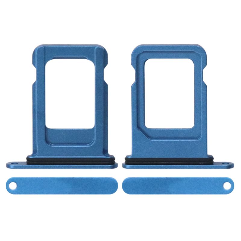 Sim Card Tray with Waterproof Gasket Ring for iPhone 13(Single SIM Card Version)-Blue