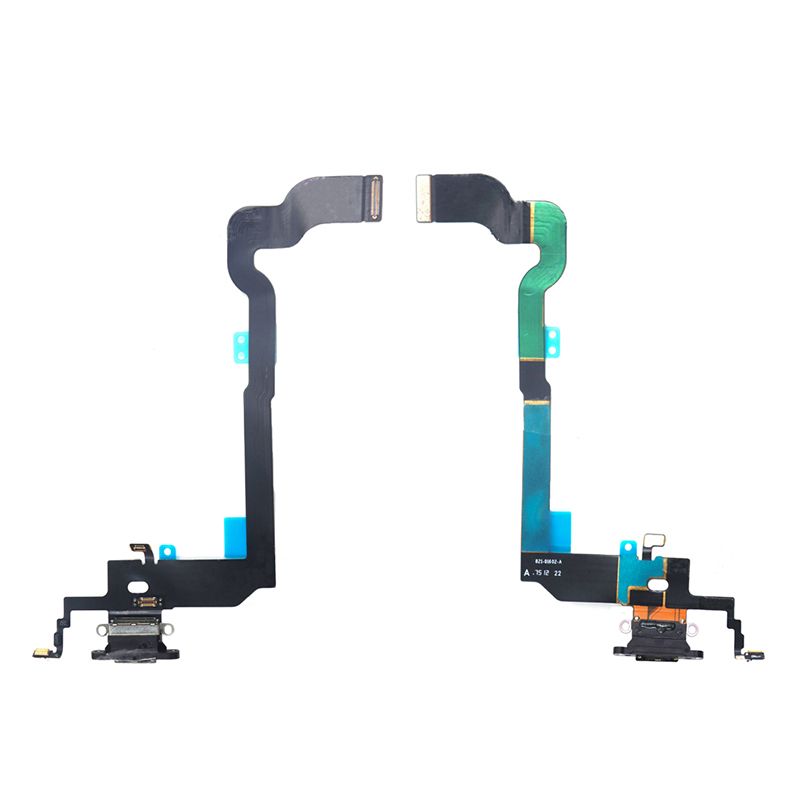 Charging Port Flex Cable(With Mic,Antenna) for iPhone X(Black)