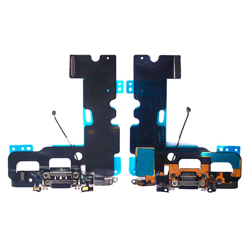 Charging Port Flex Cable(With Mic,Antenna) for iPhone 7(Black)