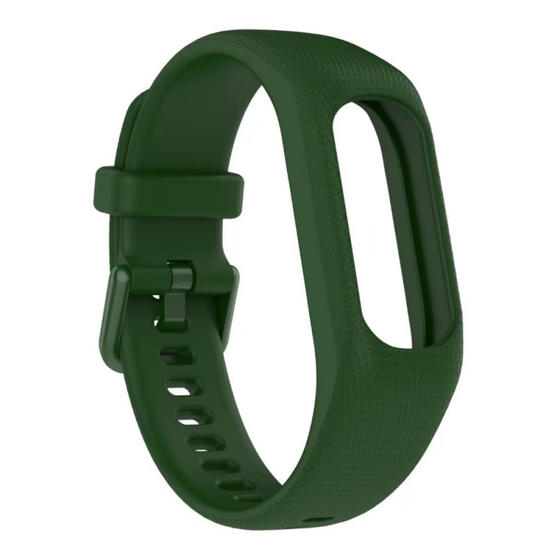 Silicone Strap for Garmin vívosmart®5 L-6.8"-9.4"(173mm-239mm) (Army Green)