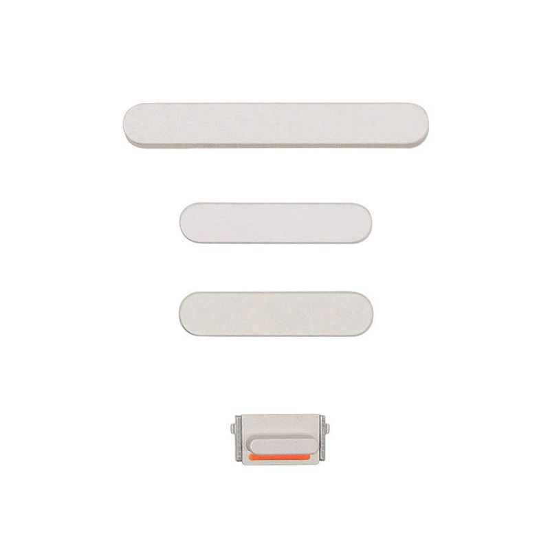 Hard Buttons(Power/Volume/Vibrator) for iPhone 13/13 Mini(Silver)