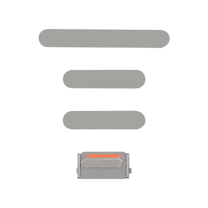 Hard Buttons(Power/Volume/Vibrator) for iPhone 13 Pro/13 Pro Max(Silver)