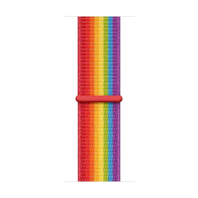 Woven nylon strap for iwatch38/40/41mm(Rainbow)