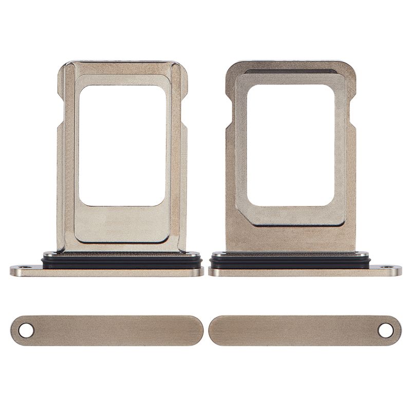 Single Sim Card Tray for iPhone 15 Pro/15 Pro Max(Gold)
