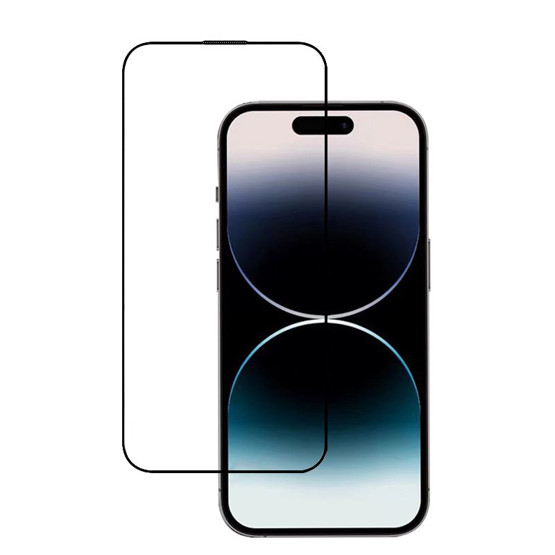 Full Cover 10D Tempered Glass for iPhone 14 Pro Max (Corning Glass) (With phone net)