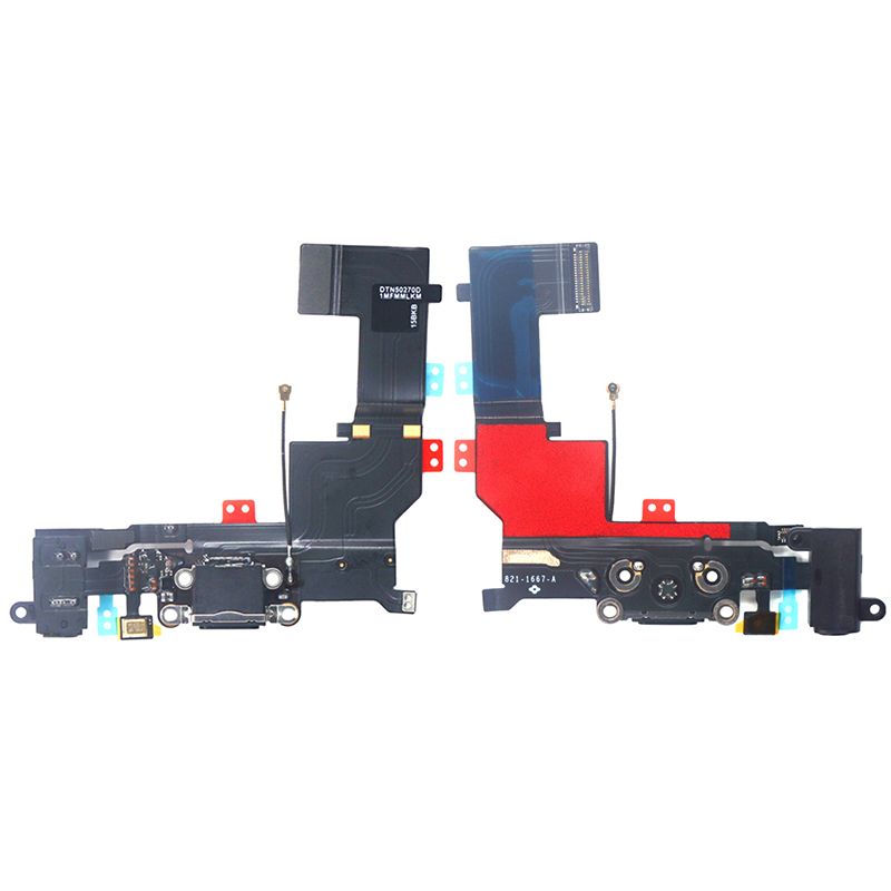 Charging Port Flex Cable for iPhone 5S(Black)