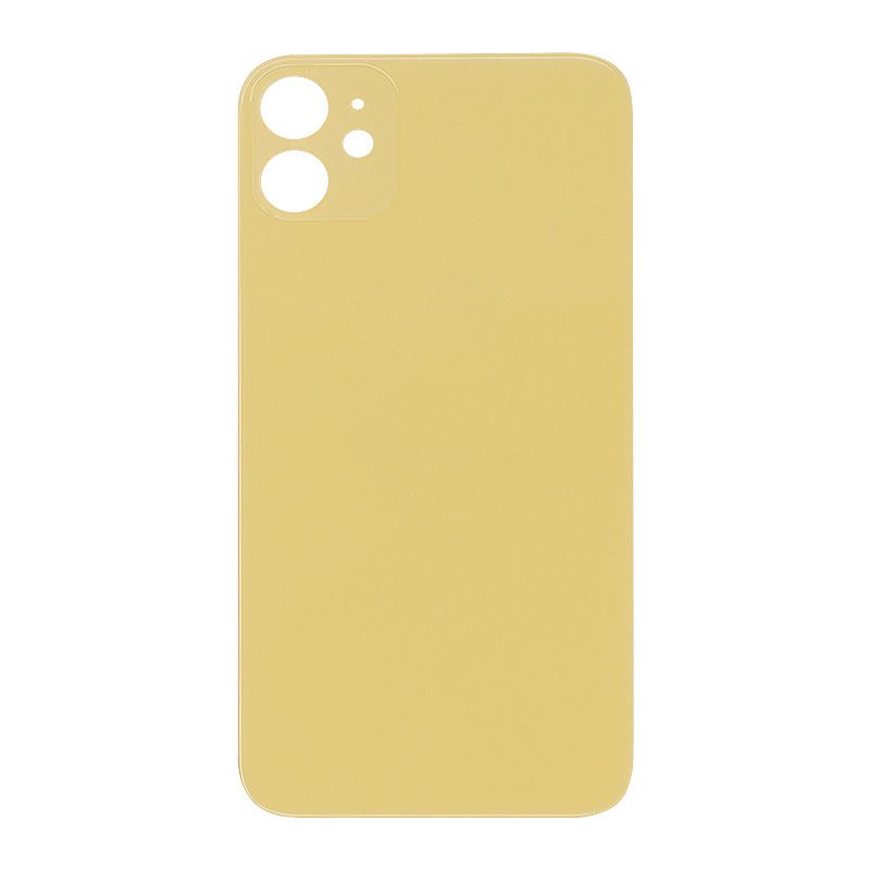 Back Glass Cover for iPhone 11 (for iPhone/Large Camera Hole) - Yellow