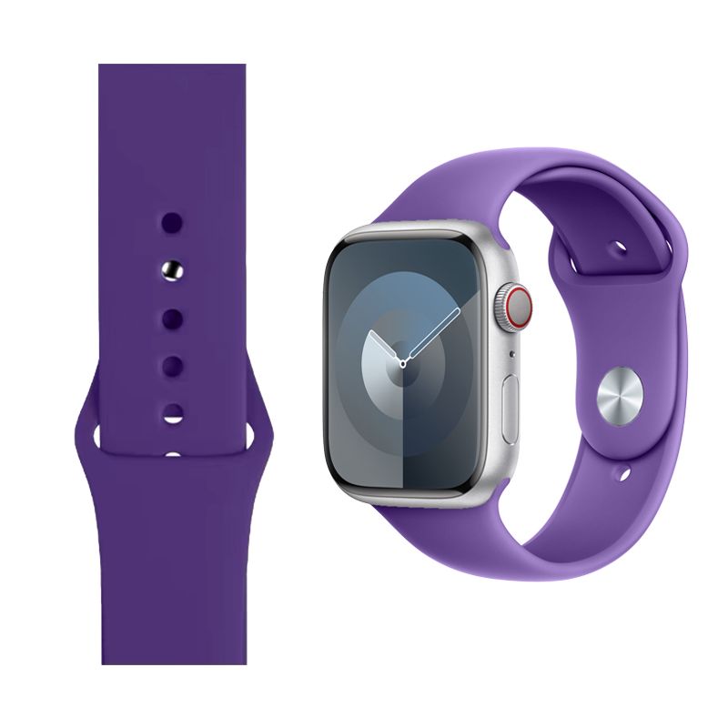 Silicone Strap for Apple iWatch Series (38/40/41MM)(New Purple)