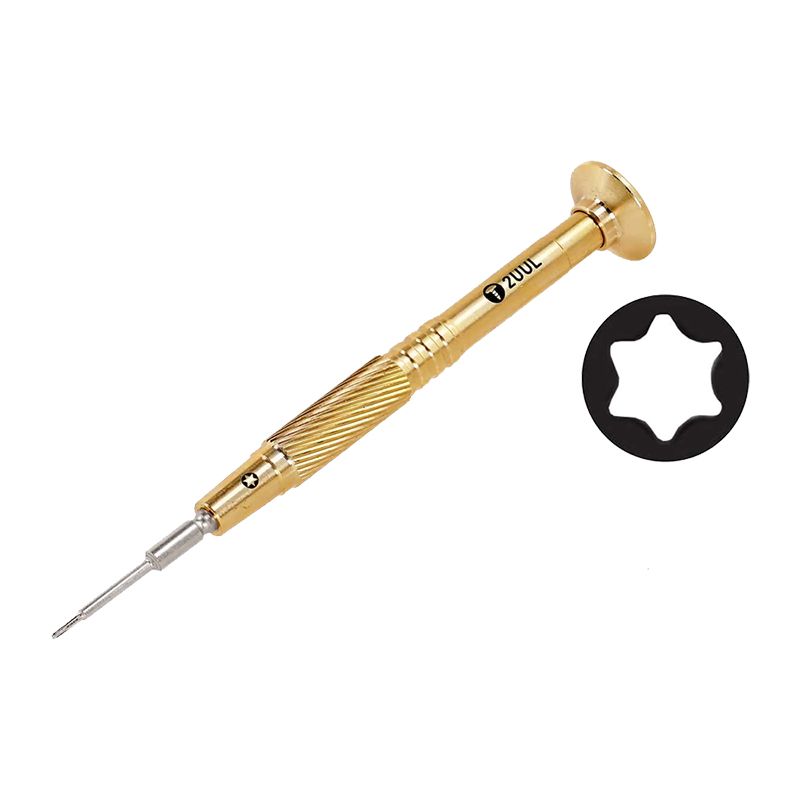 2UUL Brass Handle Heavy Weight Screwdriver(T2 Torx)