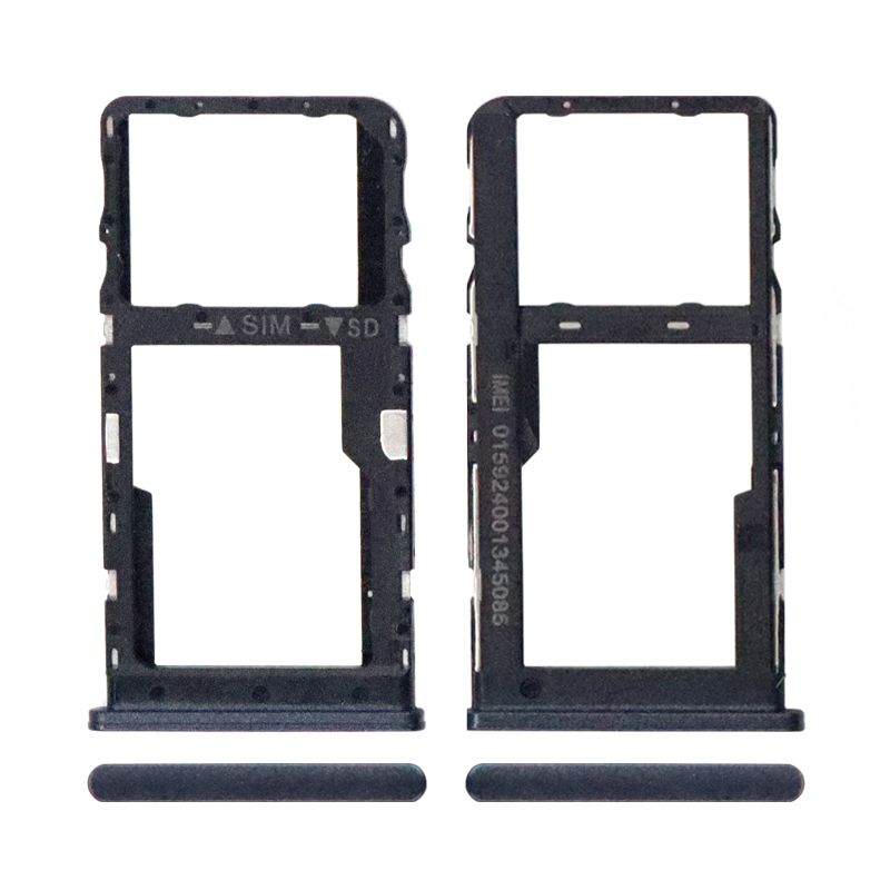 Single Sim Card Tray for TCL 4X 5G T601DL(Black)