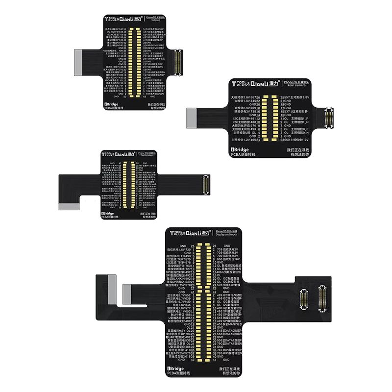 iBridge PCBA Testing Cable for Front Camera/Rear Camera/Dock Connector and Touch for iPhone 7