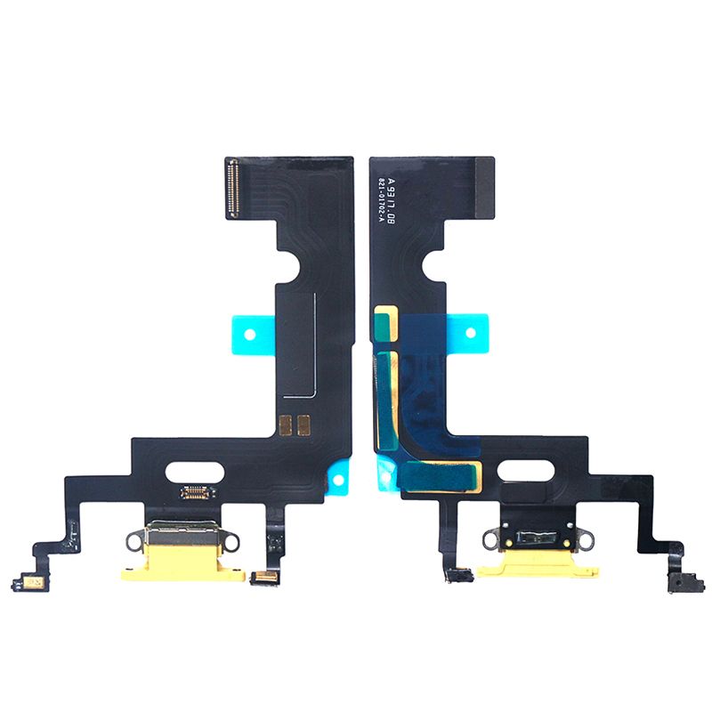 Charging Port Flex Cable(With Mic,Antenna) for iPhone XR(Yellow)