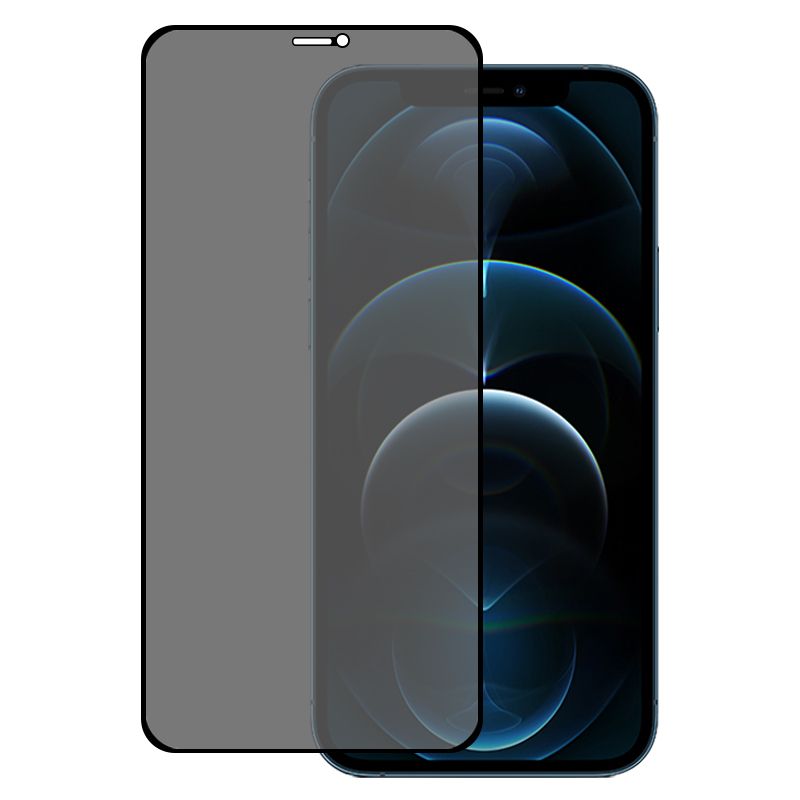 Privacy Tempered Glass for iPhone 12 Pro Max- Anti Scratch/Fingerprint [Full Coverage] Auto Dust/Align Kits(2 Pack)