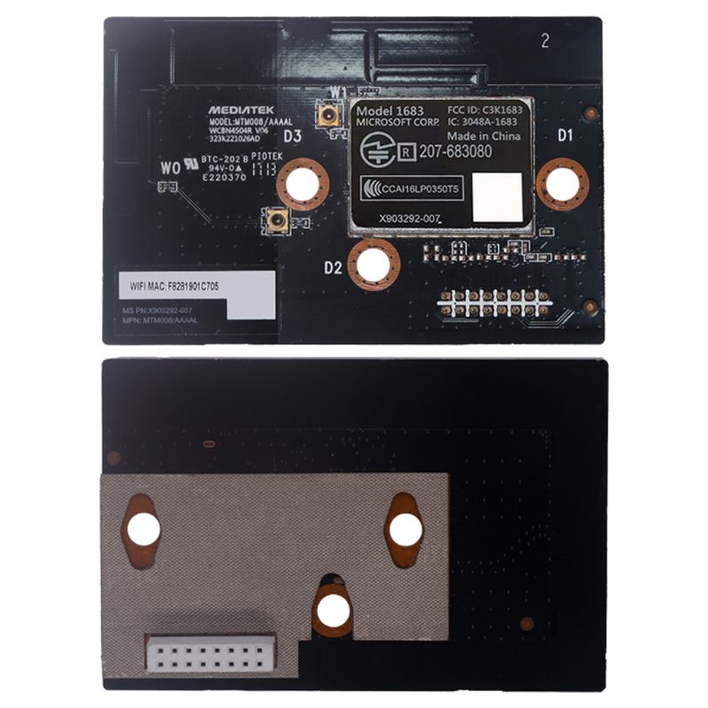 Wireless WiFi Bluetooth Module PCB Board for Xbox One S (Board # 1683)