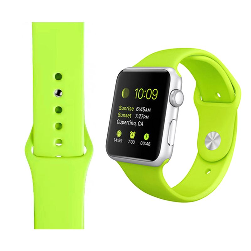 Silicone Strap for Apple iWatch Series (38/40/41MM)(Green)