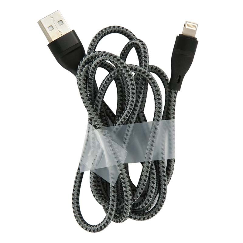 USB to 8 Pin Data Cable (Braided Line) - Black (1.0M)