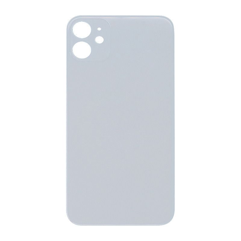 Back Glass Cover for iPhone 11 (for iPhone/Large Camera Hole) - White