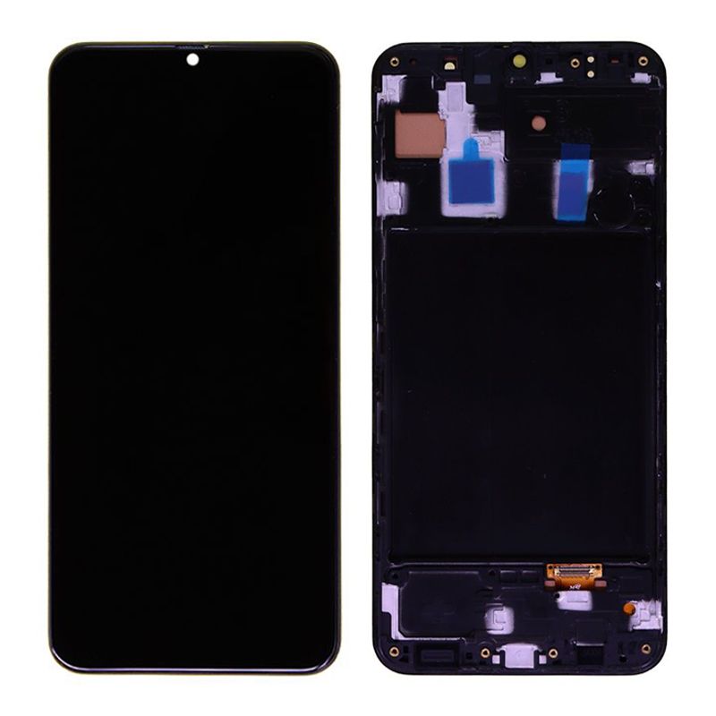 LCD Assembly for Samsung Galaxy A30 With Frame (Original Size 1:1) (Premium)