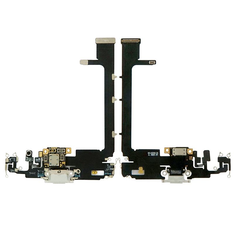 Charging Port Flex Cable With Board for iPhone 11 Pro Max (White)