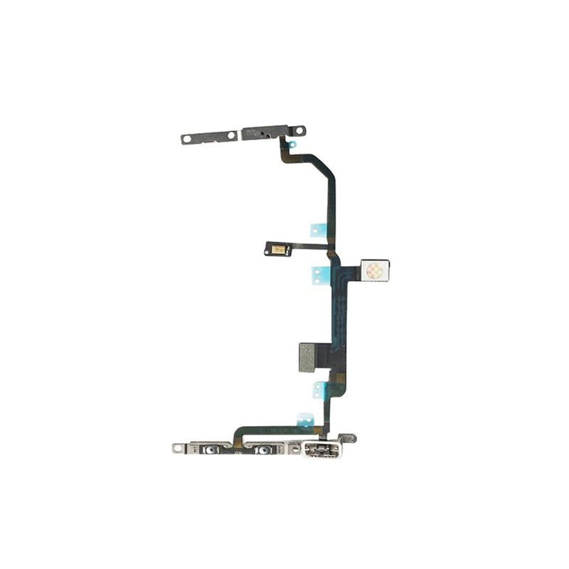 Power Button,Camera Flash LED,Noise Reduction Mic Flex Cable with Metal Plate for iPhone 8 Plus