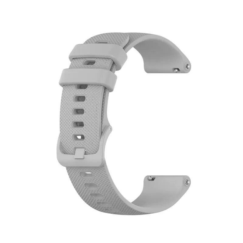 Silicone Strap for Garmin venu/Garmin venu sq/Garmin vivoactive 3 (20MM) (Grey)