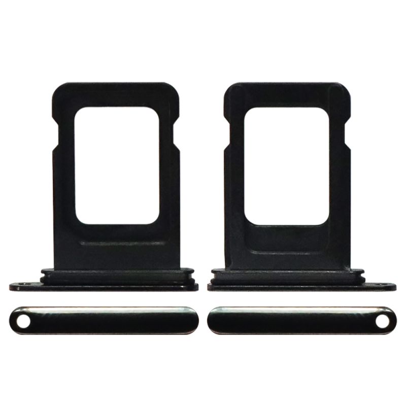 Sim Card Tray with Waterproof Gasket Ring for iPhone 11 Pro Max(Gray)