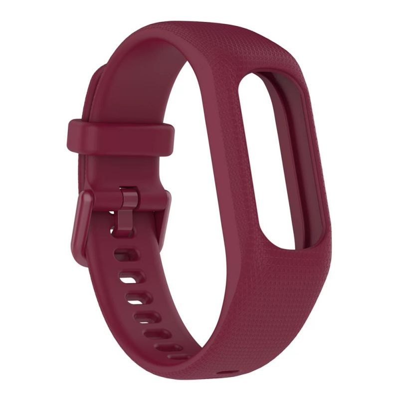 Silicone Strap for Garmin vívosmart®5 L-6.8"-9.4"(132mm) (Burgundy)