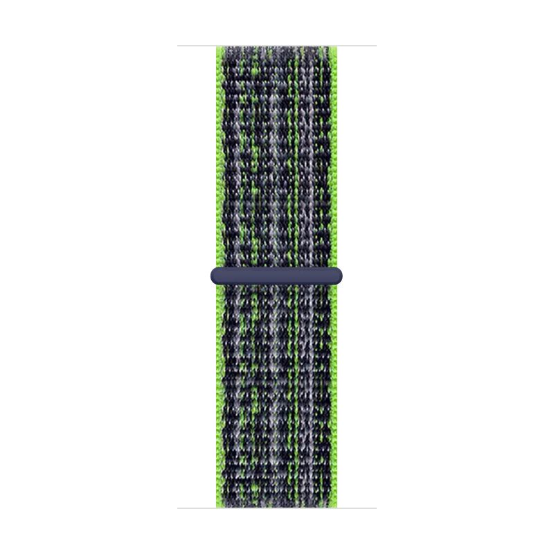 Woven nylon strap for iwatch38/40/41mm(Bright Green/Blue)