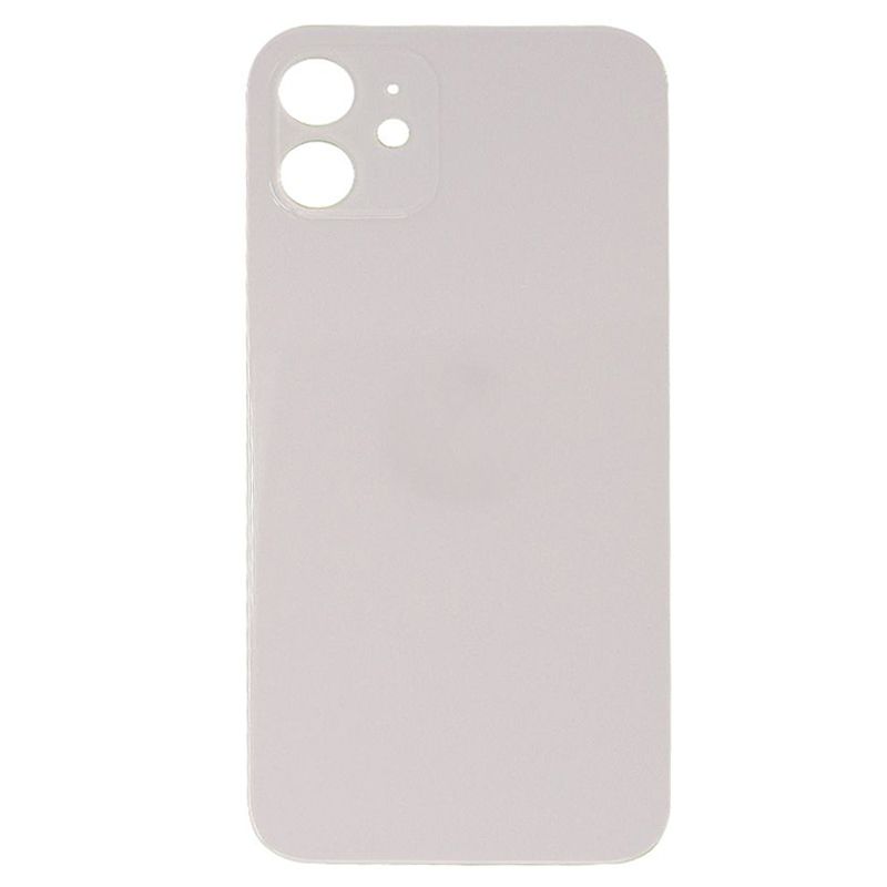 Back Glass Cover for iPhone 12 (for iPhone/Large Camera Hole) - White