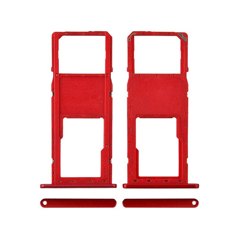 Sim Card Tray and MicroSD Card Tray for Samsung Galaxy A01 (A015/2020)(Red)