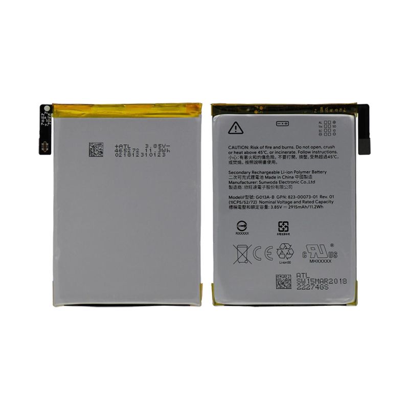 Battery for Google Pixel 3 (G013A-B)(3.85V 2915mAh)