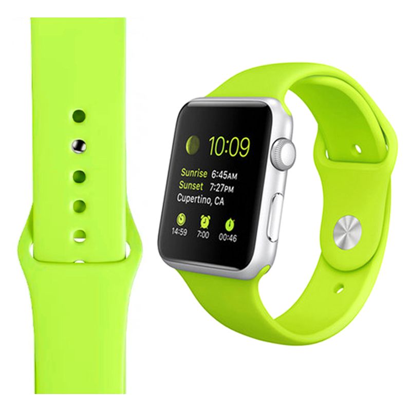 Silicone Strap for Apple iWatch Series (42/44/45/49MM)(Green)