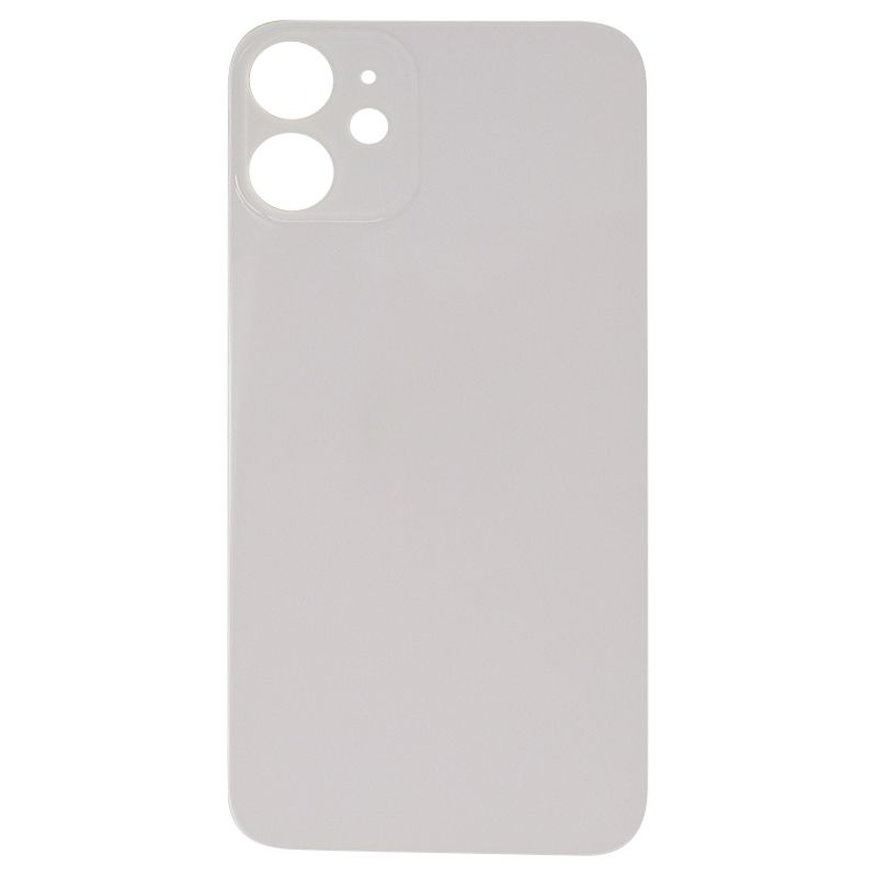 Back Glass Cover for iPhone 12 Mini (for iPhone/Large Camera Hole) - White