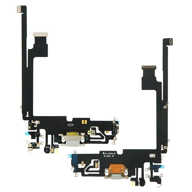 Charging Port Flex Cable for iPhone 12 Pro Max (Silver)