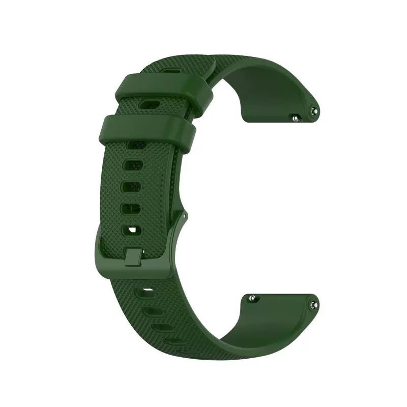 Silicone Strap for Garmin venu/Garmin venu sq/Garmin vivoactive 3 (20MM) (Army Green)