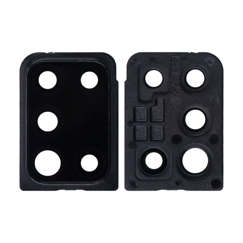 Back Camera Glass Lens and Cover Bezel Ring for Samsung Galaxy A21s (A217/2020) (Black)