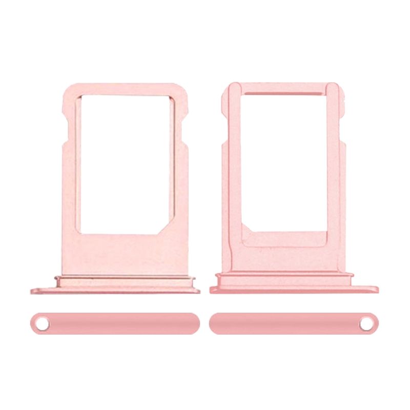 Sim Card Tray with Waterproof Gasket Ring for iPhone 7 Plus(Rose Gold)