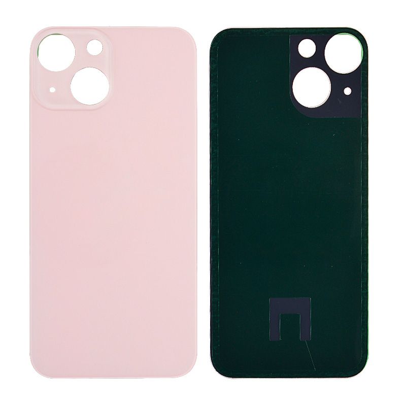 Back Glass Cover for iPhone 13 Mini (for iPhone/Large Camera Hole) - Pink