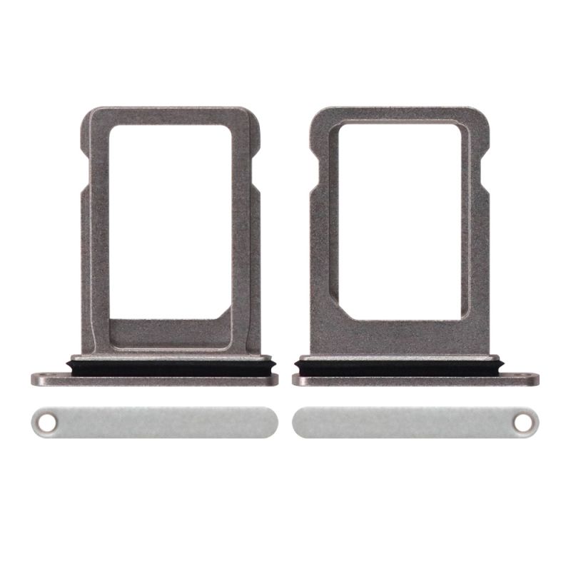 Sim Card Tray with Waterproof Gasket Ring for iPhone 12 Mini(Silver)
