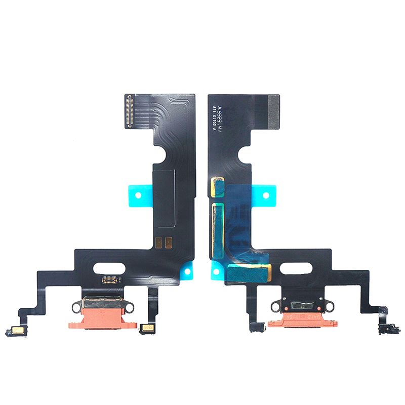 Charging Port Flex Cable(With Mic,Antenna) for iPhone XR(Coral)