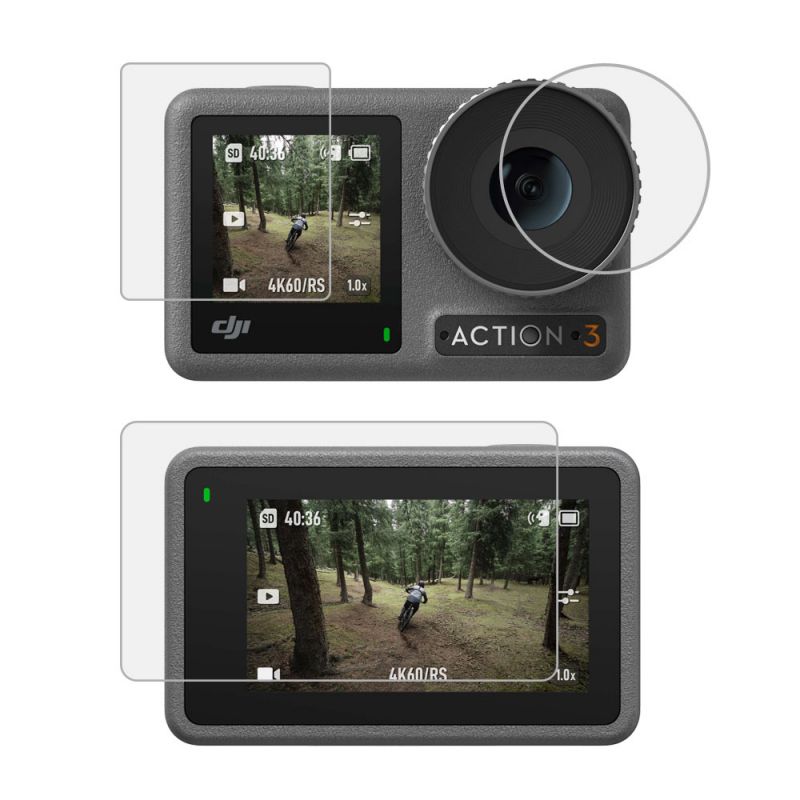 Regular Tempered Glass for DJI OSMO Action 3(3 piece set)