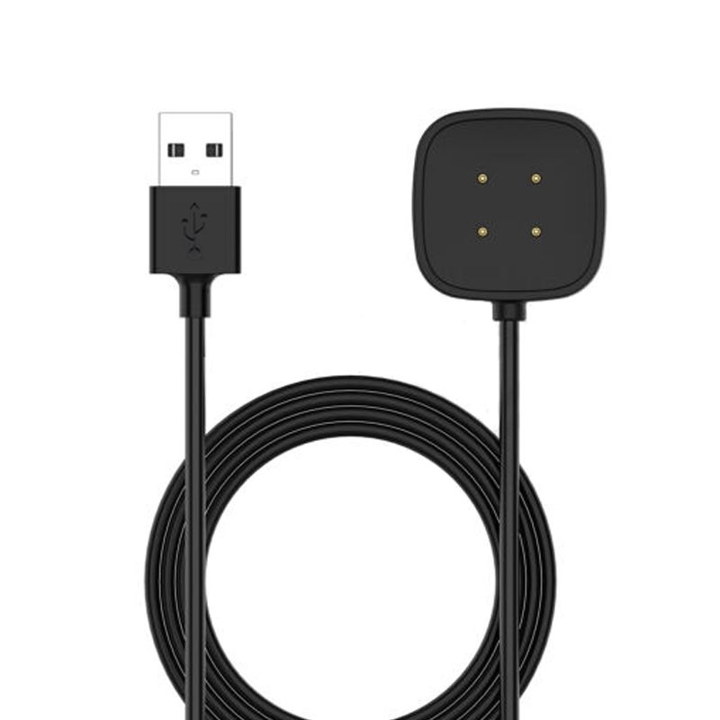 USB Charging Dock Charger Cable Compatible with Fitbit Versa 3/4[3.3ft/1m]