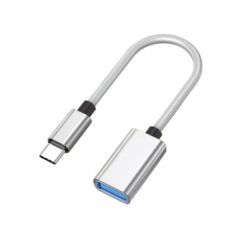 USB C Male to USB Female Adapter(Sliver)