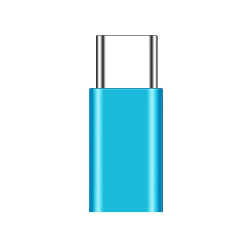 Lightning Female to USB C Male Adapter -Blue