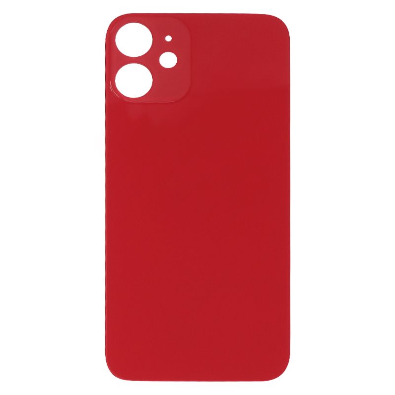 Back Glass Cover for iPhone 12 Mini (for iPhone/Large Camera Hole) - Red