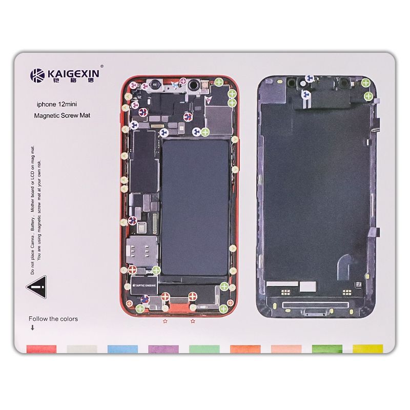 Magnetic Screw Position Memory Pad Set for iPhone 12 Mini