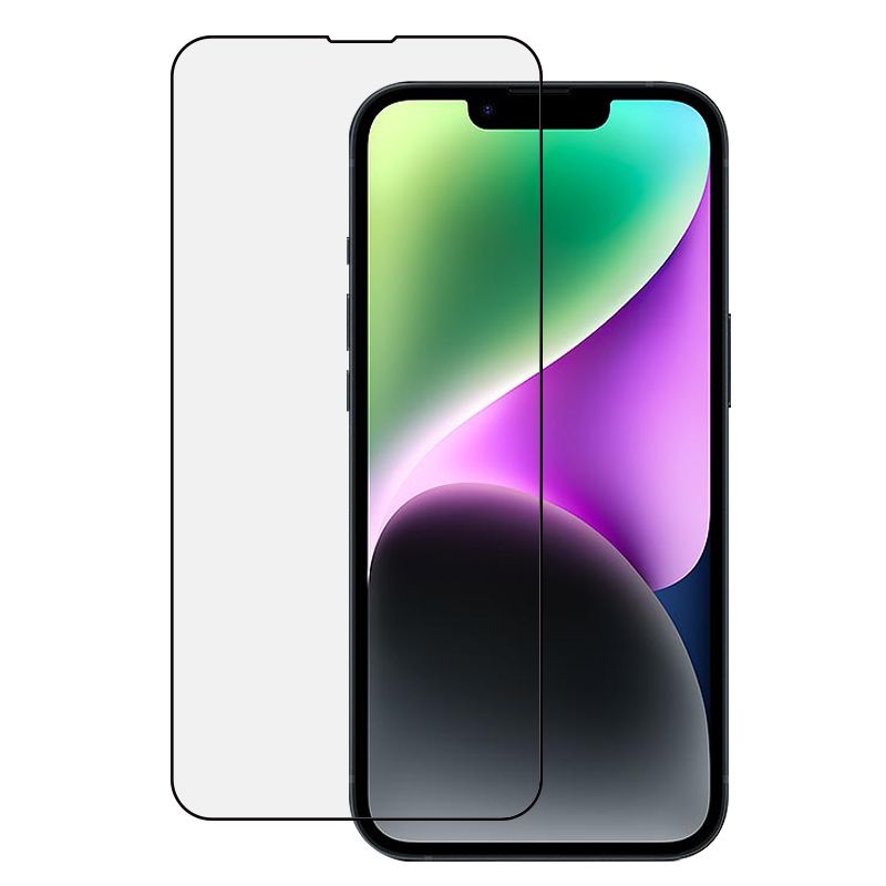 HD Tempered Glass for iPhone 14 - Anti Scratch/Fingerprint [Full Coverage] Auto Dust/Align Kits(2 Pack)